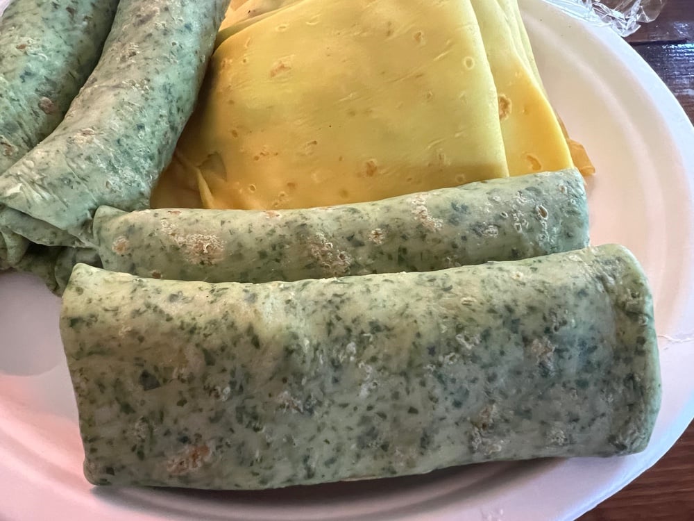 Млинці шпинатні з курочкою ( 2 шт млинців) 160 г