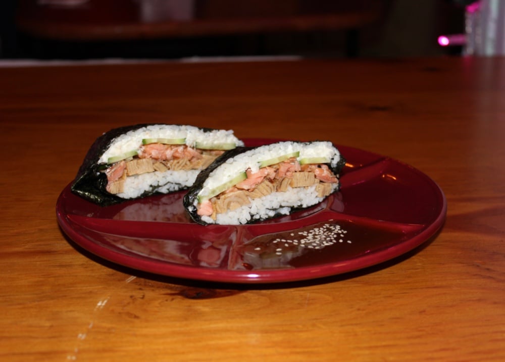 Nori Sandwich Fried Salmon