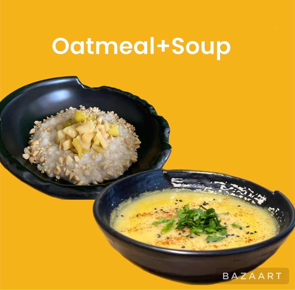 Oatmeal Cinamoon + Soup