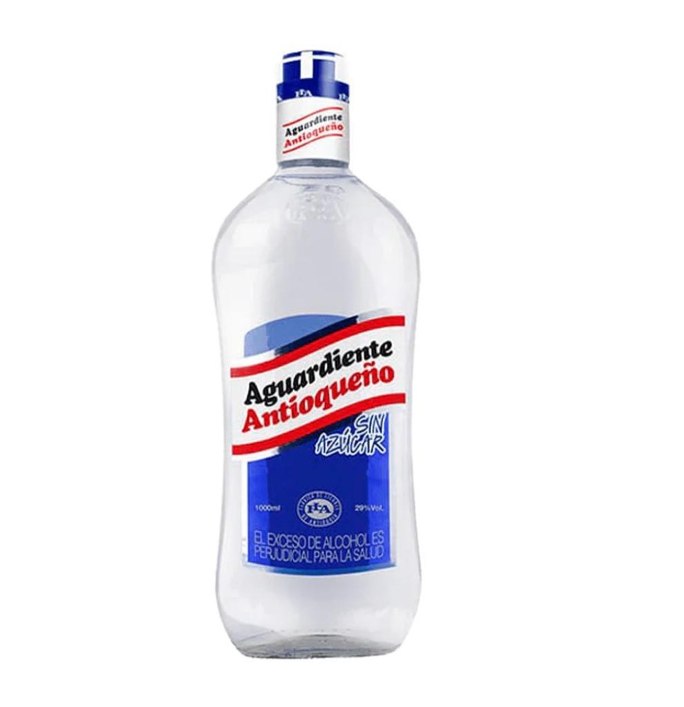 AGUARDIENTE ANTIOQUEÑO BOTELLA TAPA AZUL