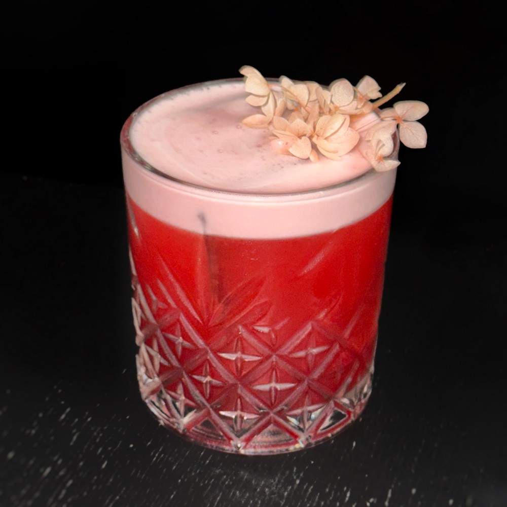 Коктейль гранатовий саур/Pomegranate sour