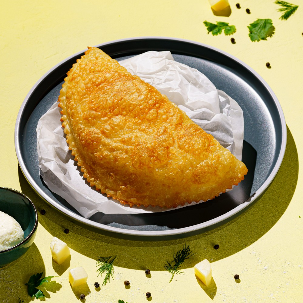 Cheburek with cheese