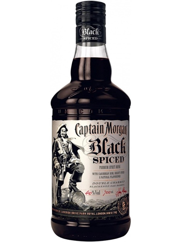 Алкогольний напій на основі карибського Рому Captain Morgan Black Spiced 50 мл.