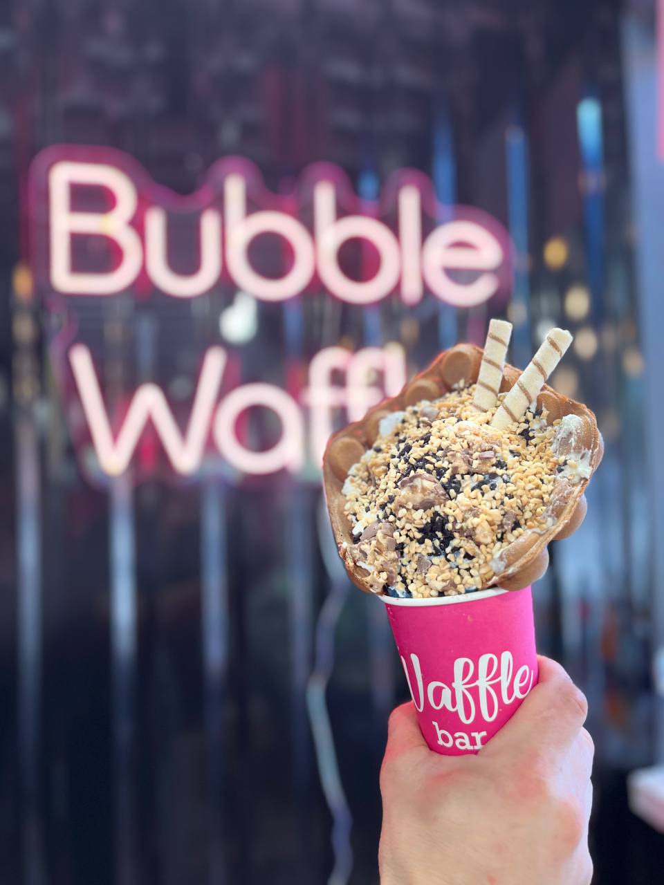 Bubble Waffle ''Снікерс''