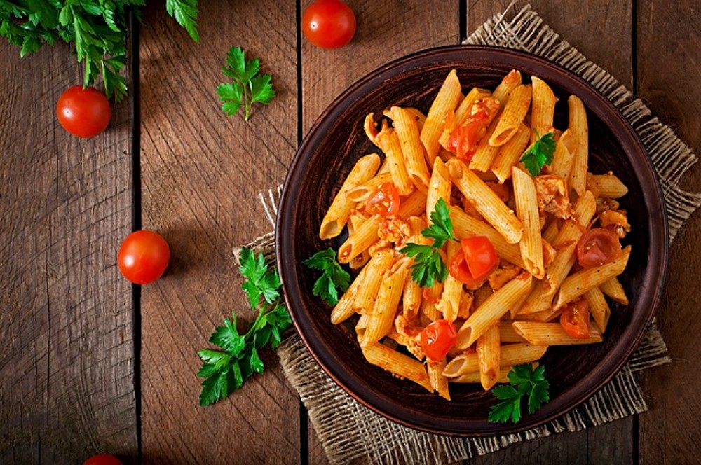 Penne napolitano style