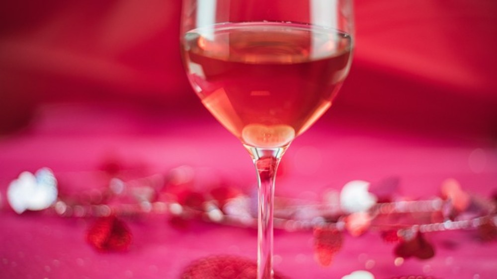 Copa de vino rosado