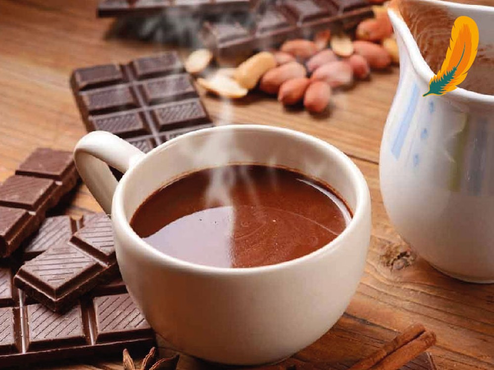 Chocolate caliente en leche