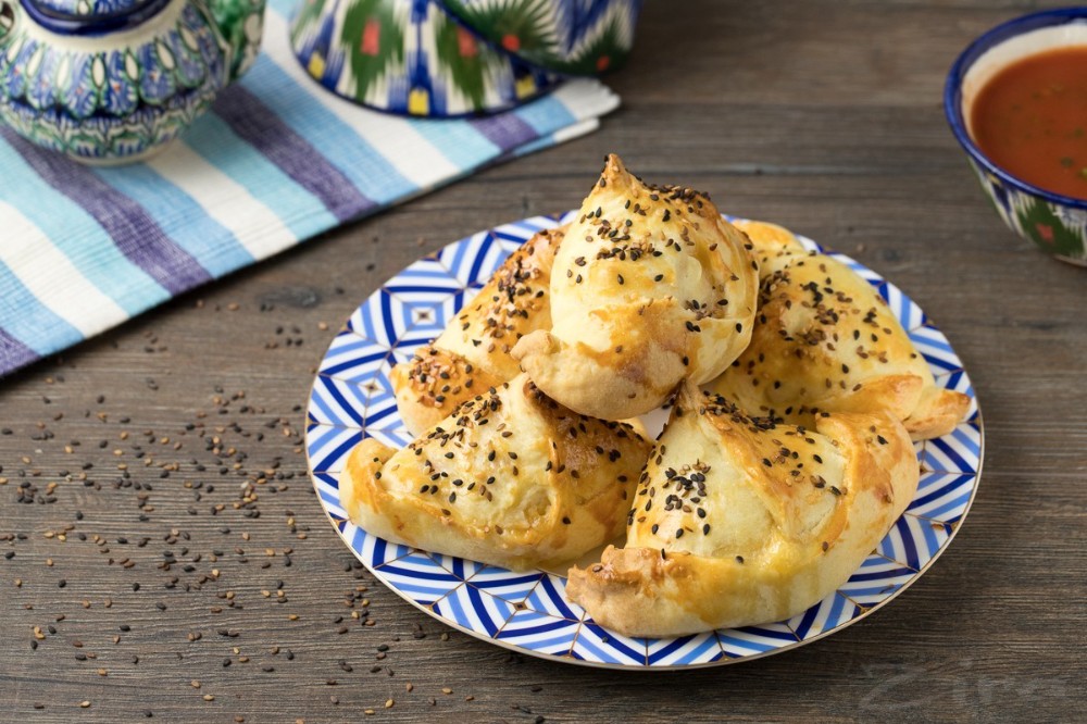 Самса з сиром / Cheese samsa, 2pcs