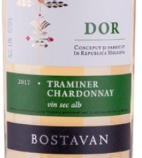 Вино біле  Traminer Chardonnay DOR Bostavan, 100ml