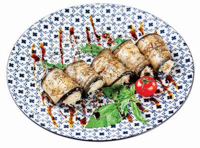 Рулетики із баклажанів / Eggplant rolls, 5 pcs