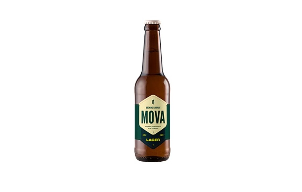 Пиво світле MOVA Lager 0.33