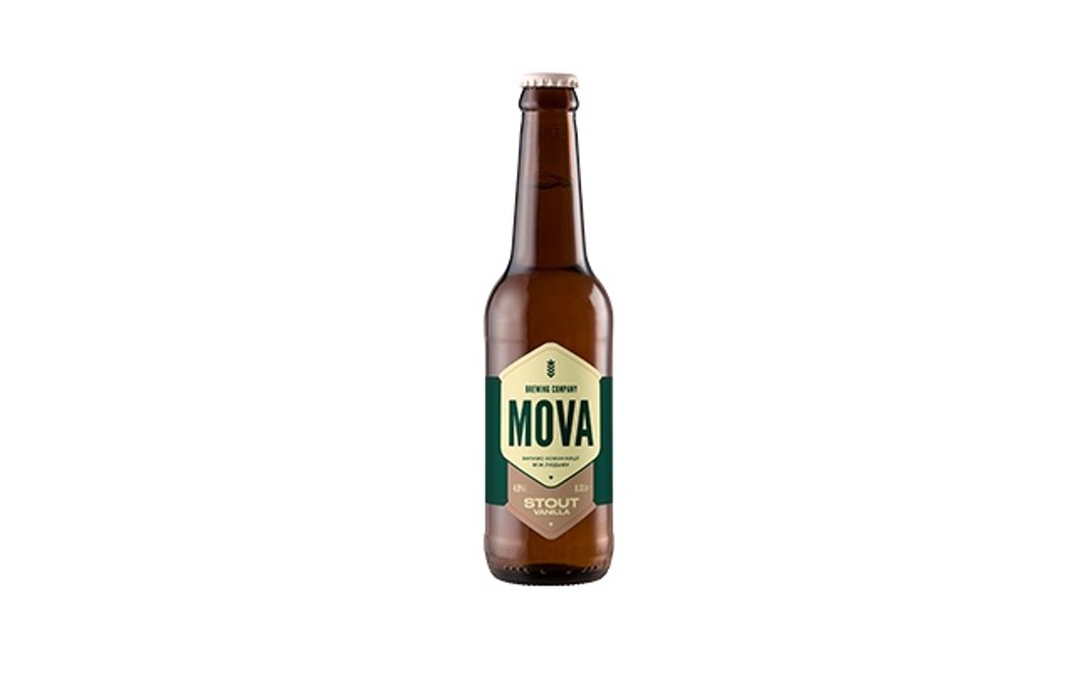 Пиво Stout Vanilla Mova темне не фільтроване 0.33