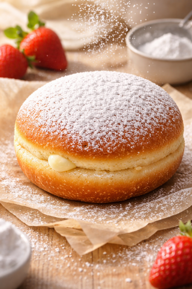 Пончик (150грамм) згущене молоко 