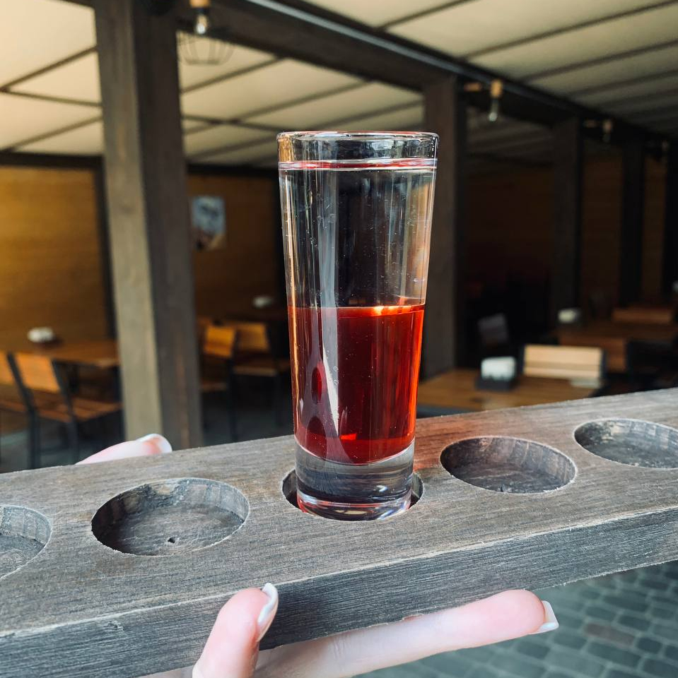 Шот "Strawberry shot"