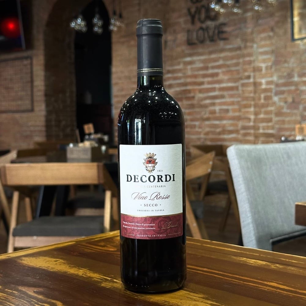 Decordi Vino Rosso Secco чер.сух. 150ml