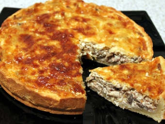 пиріг курка з грибами кг.