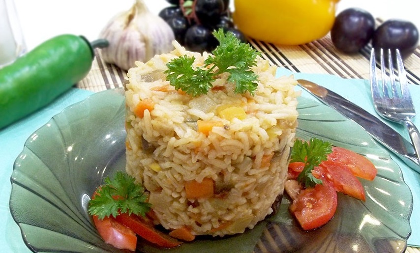 Різотто з куркою та овочами К.О.