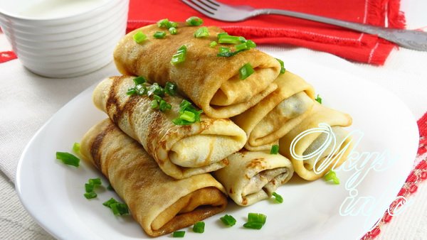 млинці куриця та гриби кг.