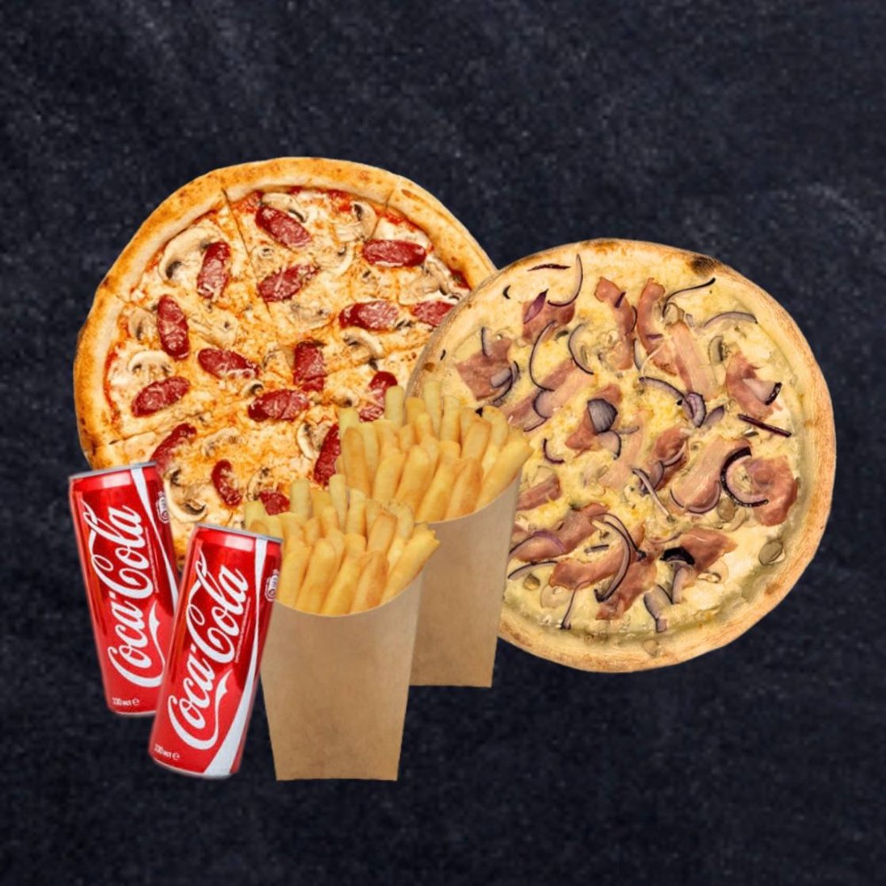 Комбо "Карбонара + Техас + Кола + Фрі"