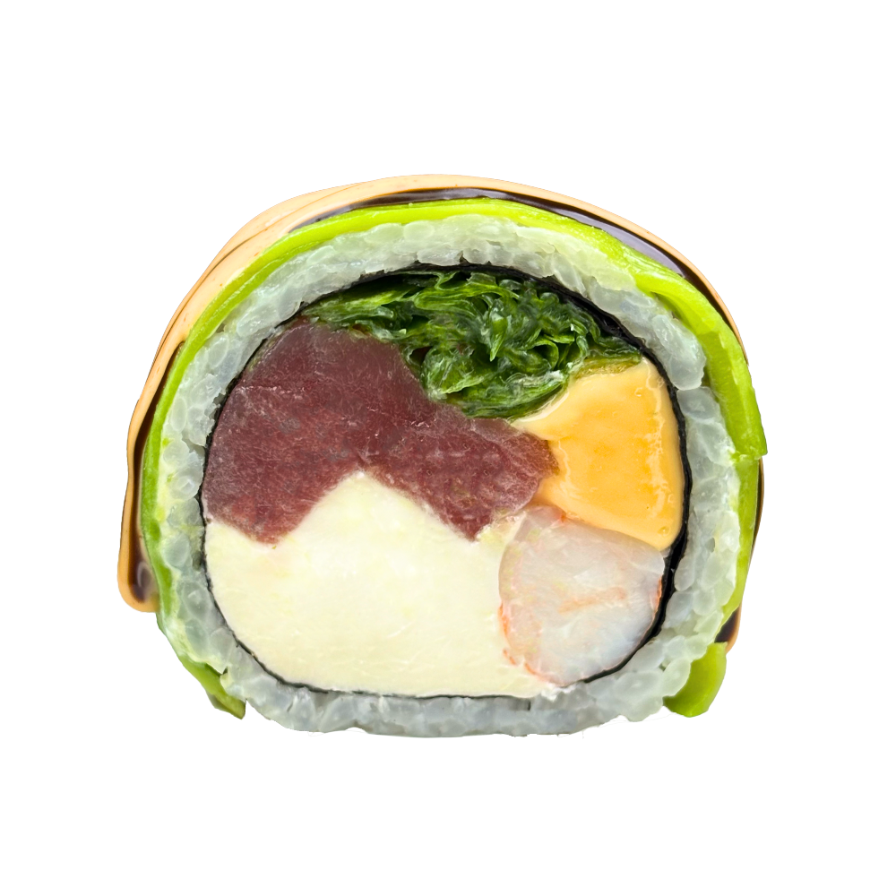 Зеленый дракон з тунцем