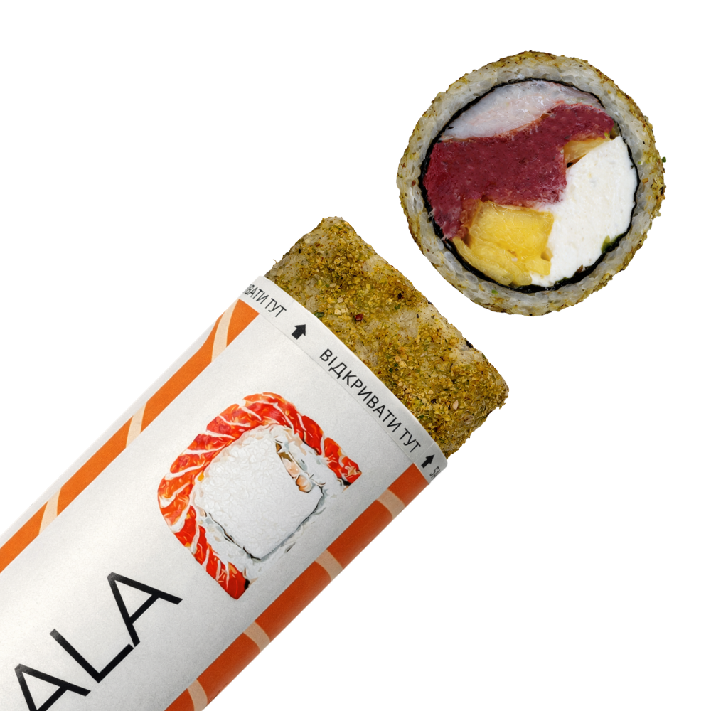 Рол з тунцем та креветкою "push-pop"