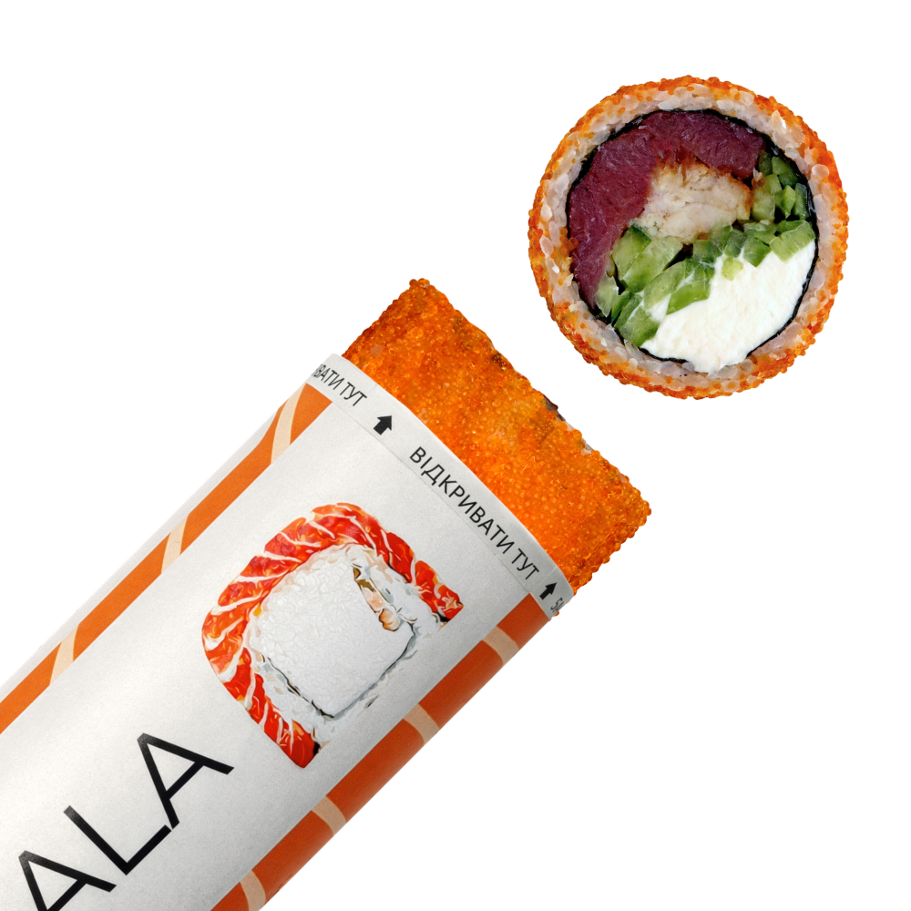 Рол тунцем та вугрем "push-pop"