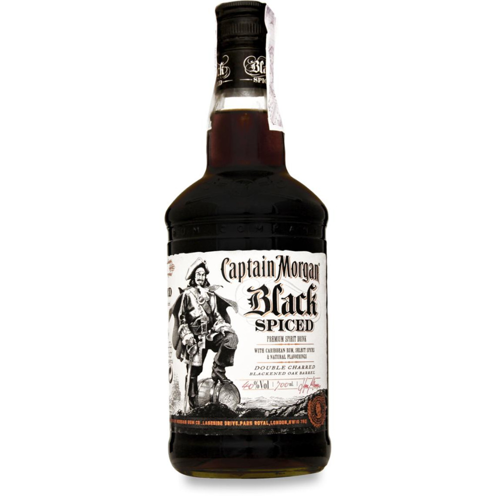 Ромовий напій "Captain Morgan Spiced Black" 50 ml