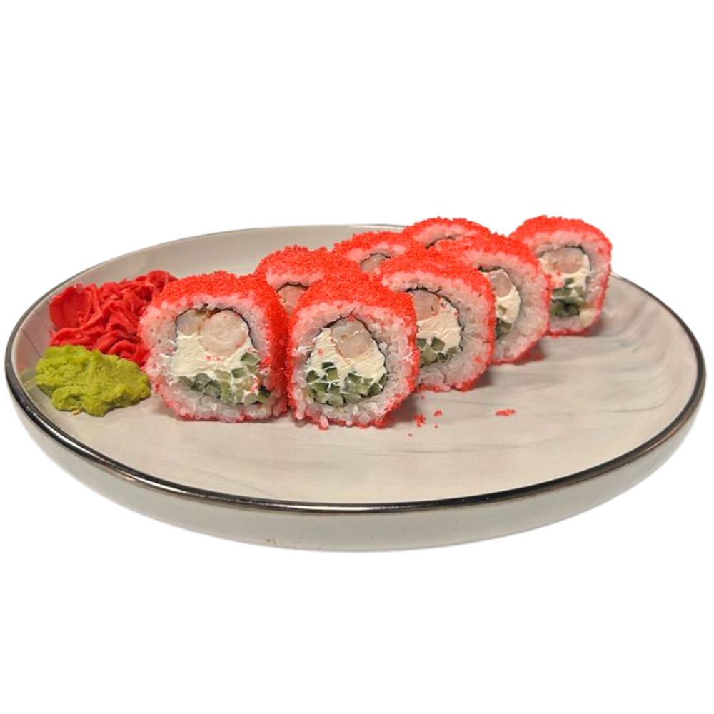 Філадельфія з креветками в ікрі 310 грам