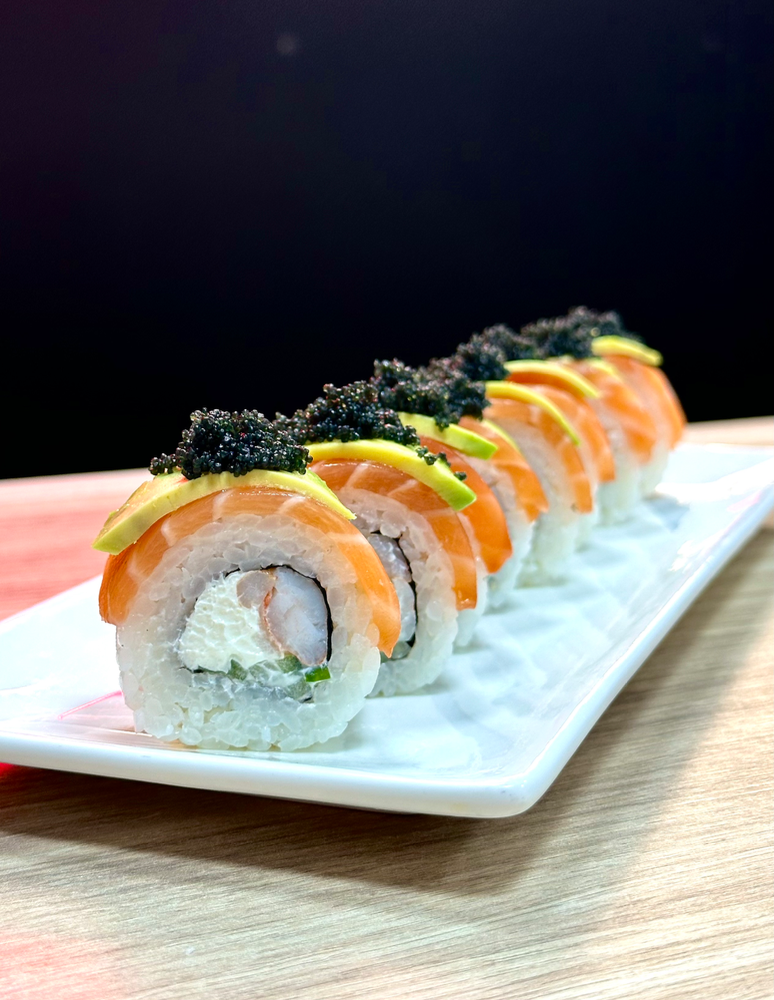 Філадельфія з лососем та креветкою