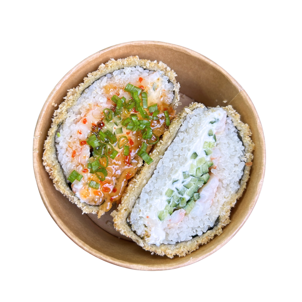 Суші бургер з креветками 350 грам