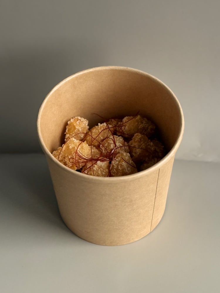 Попкорн із креветок з японським соусом 