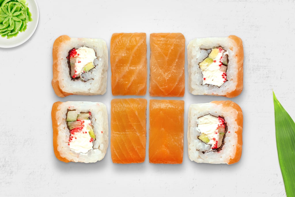 Рол Філадельфія Делюкс з копченим лососем