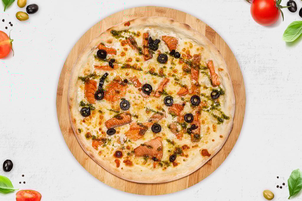 Преміум піца з лососем 40 см