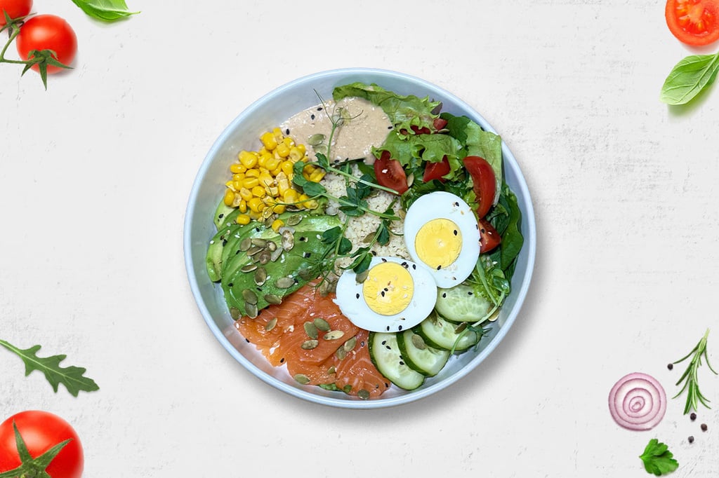 Боул з лососем