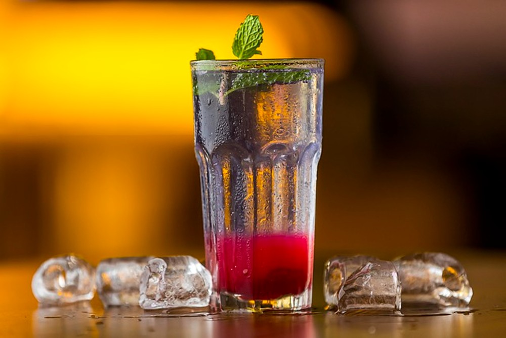 Staff cocktail or lemonade