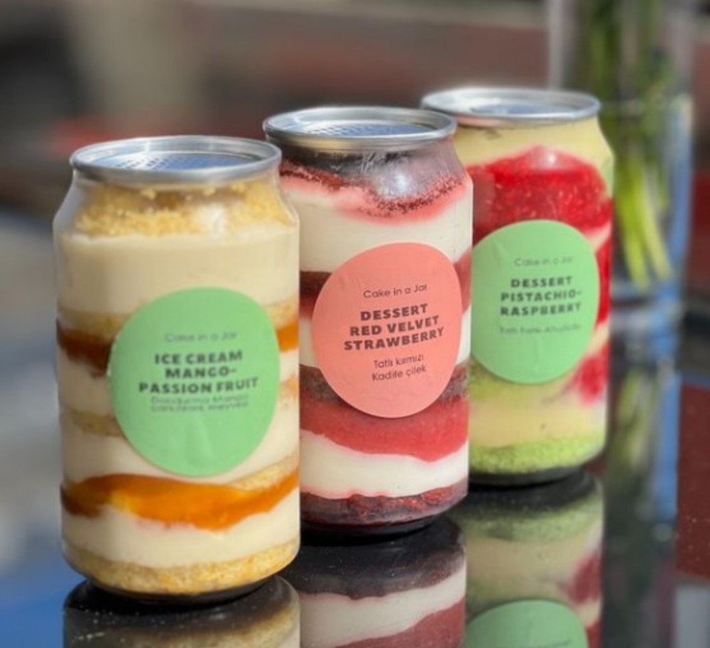 Cake in jar