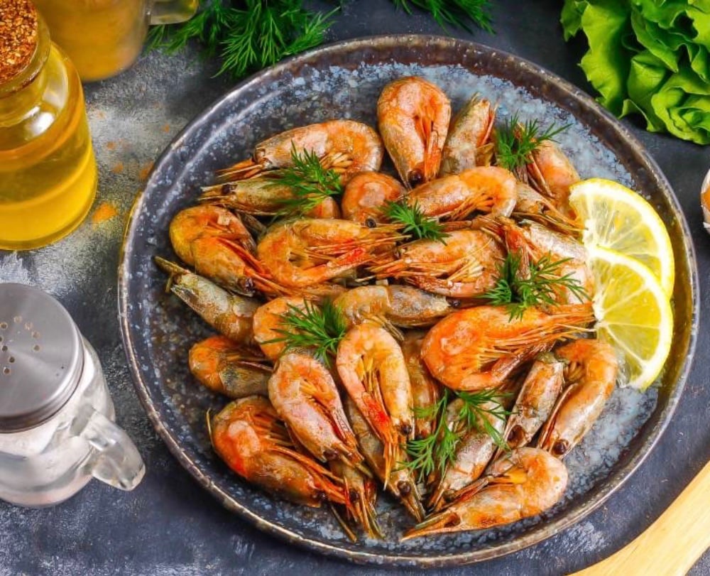 Креветки в часниковому соусі