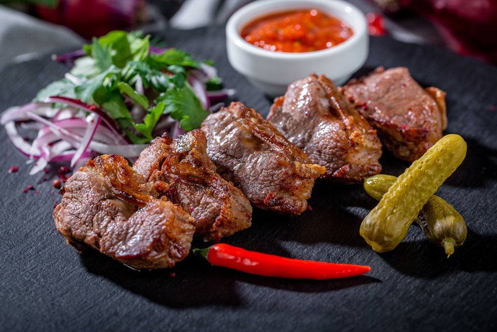 Шашлик з свиного ошийка