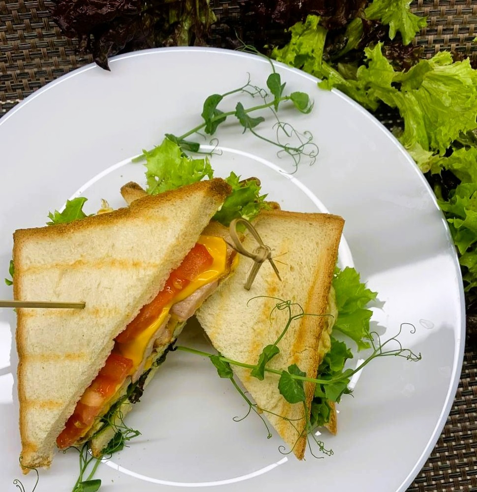 Сендвіч з беконом та сиром/Вacon and cheese sandwich