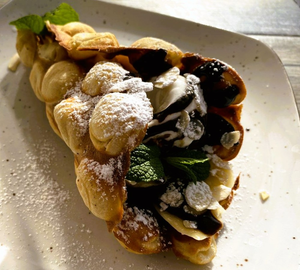 Вафлі з міндальною крихтою/Wafers with almond crumbs