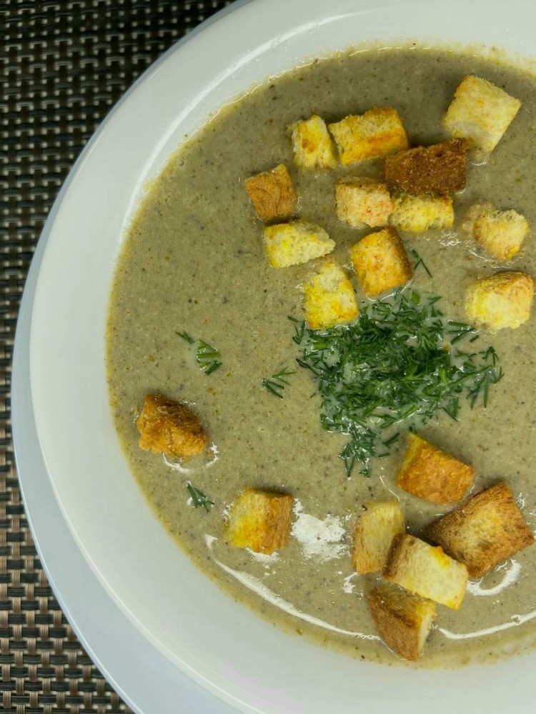 Крем-суп з печериць/Mushroom cream soup