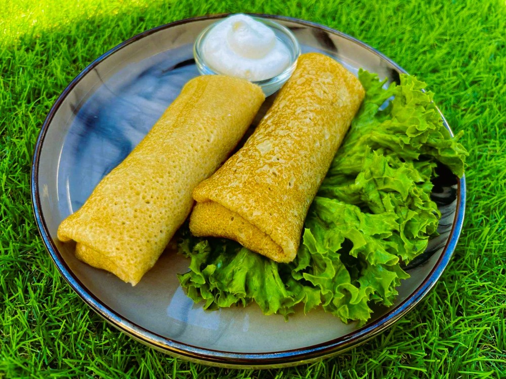 Млинці з куркою та грибами