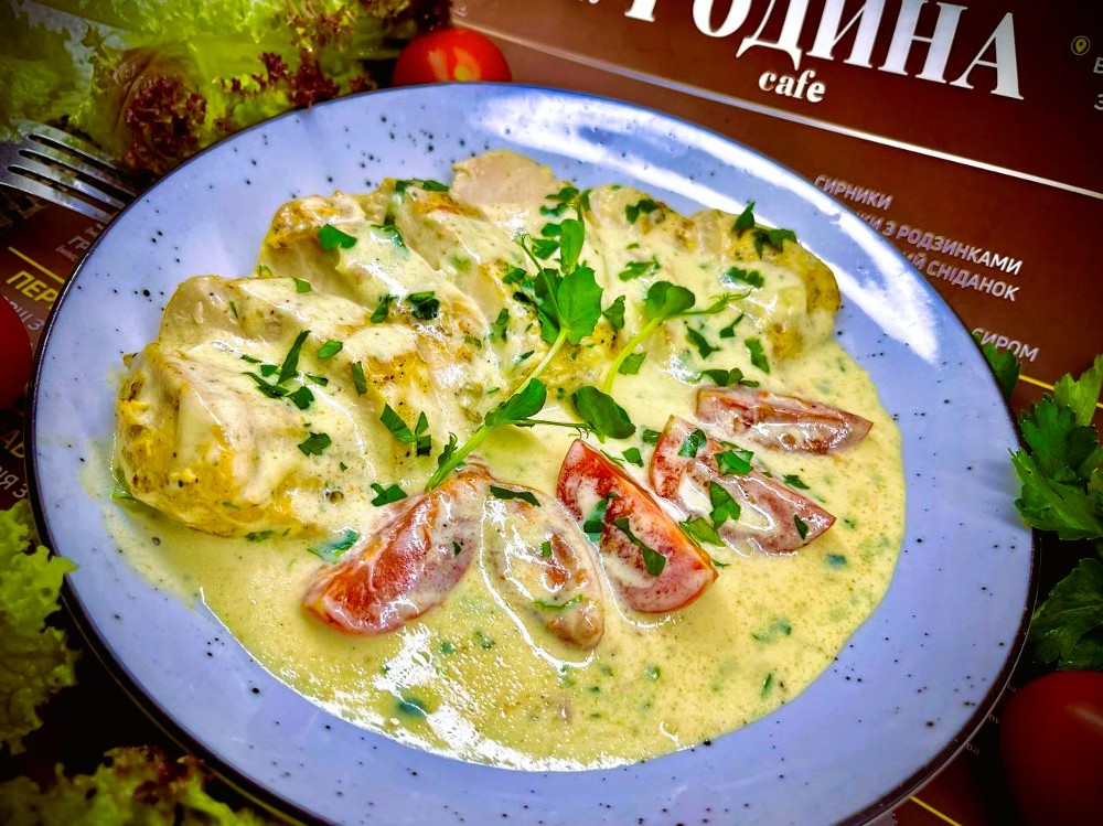 Куряча грудка у вершковому соусі