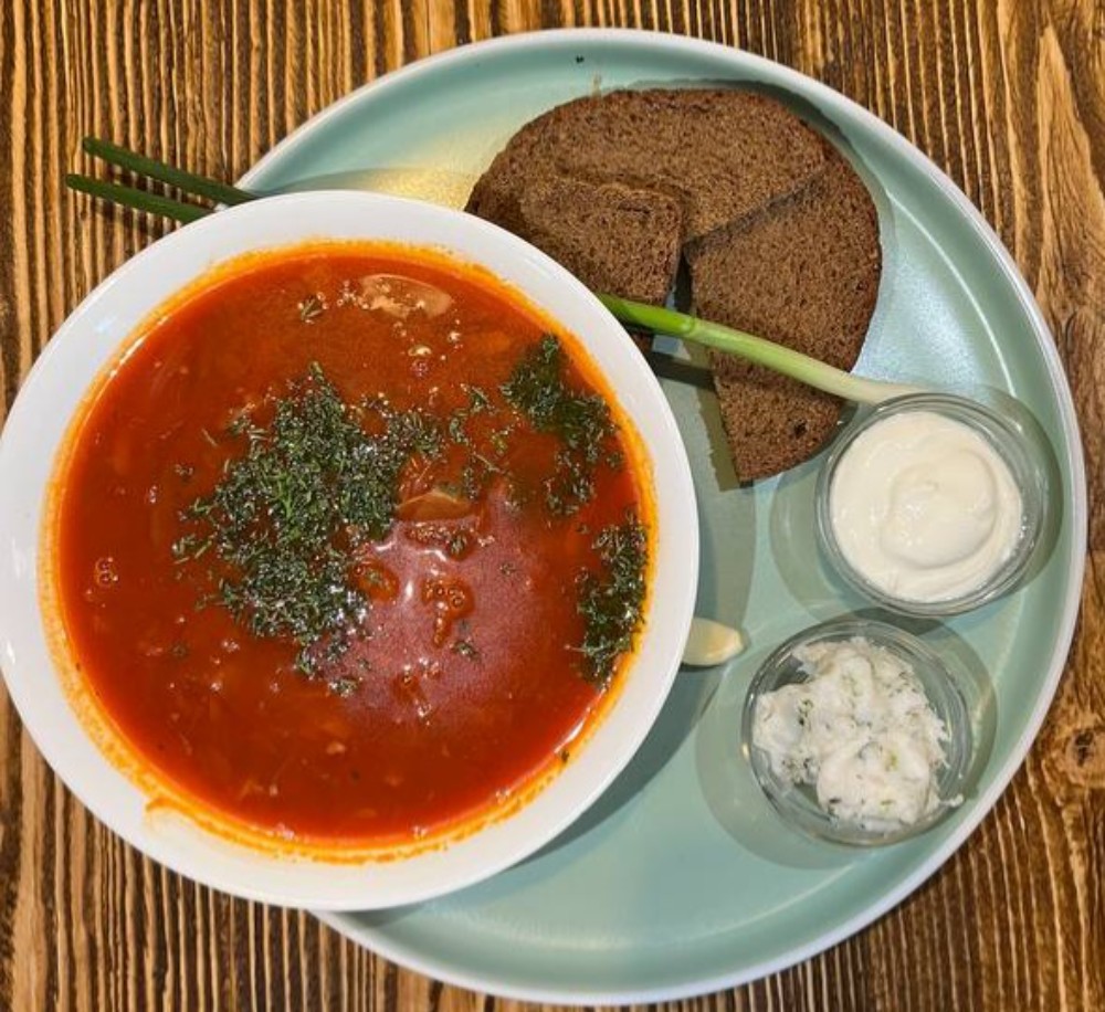 Борщ  з куркою