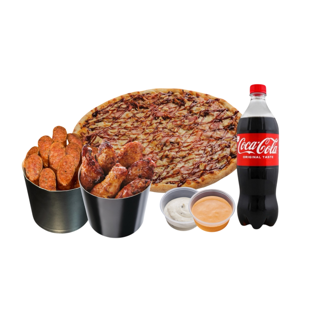 HubBox, смажені ковбаски та крильця пірі-пірі