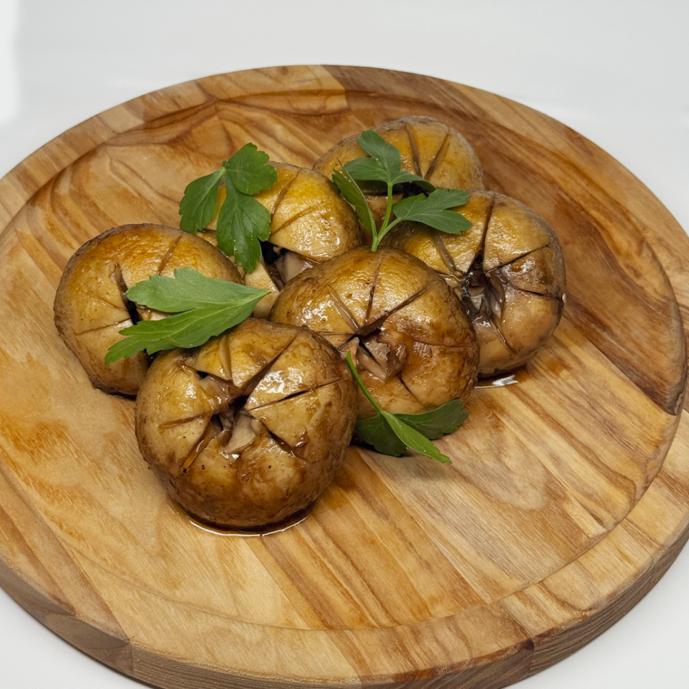 печериці  з мангалу 