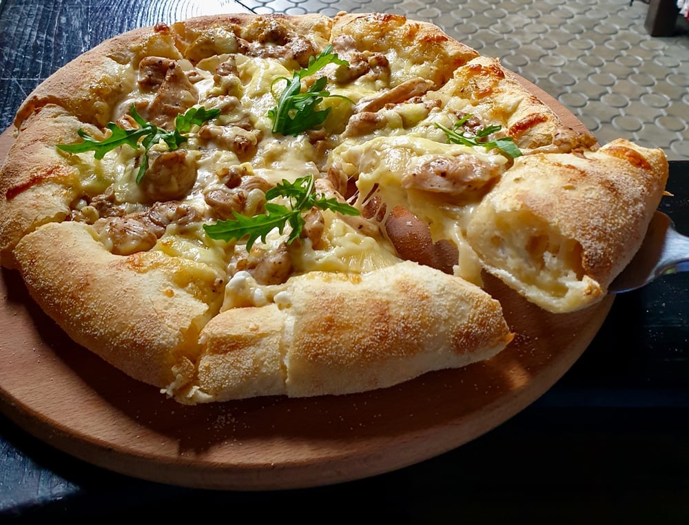 Піца курка,гриби