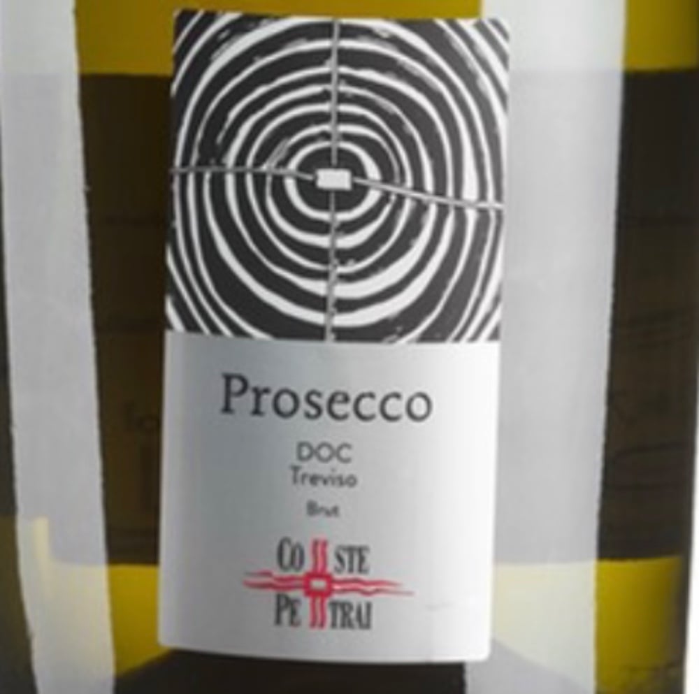 Вино ігристе Coste Petrai Prosecco Treviso Brut, біле, брют, 0,75 л