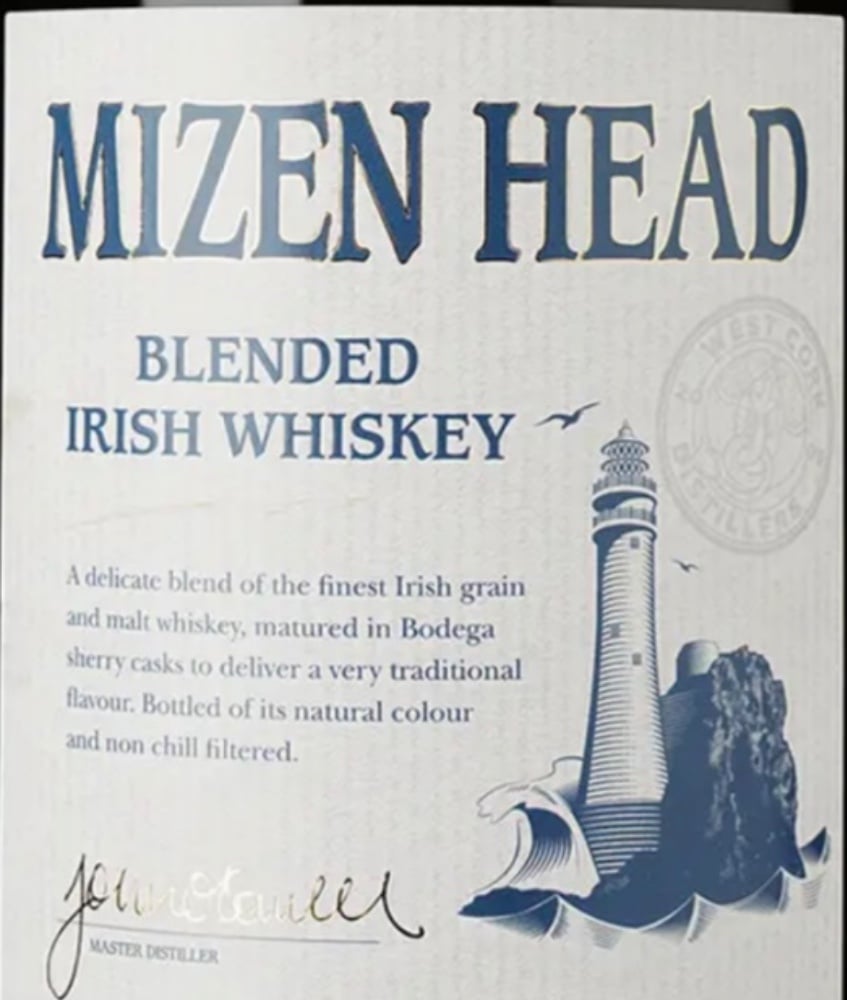 Віскі Mizen Head Blended Irish Whiskey 40% 50ml