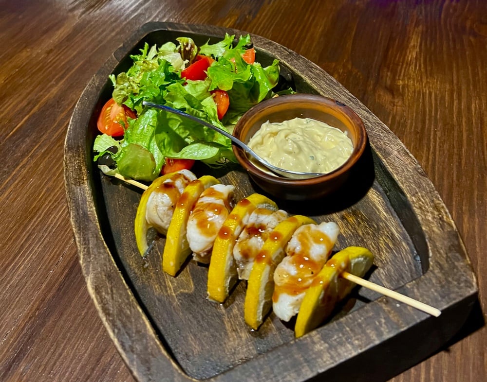 Шашлик із риби чорта